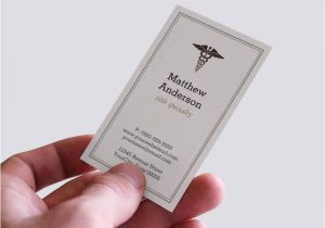 Medical Student Business Card Template Medical Student Teacher Caduceus Elegant Classic