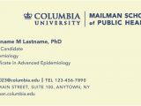 Medical Student Business Card Template Student Business Cards Columbia University Mailman