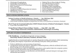 Medical Student Resume Medical Laboratory assistant Resume Sample Template