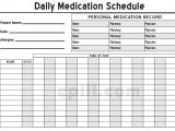 Medicine Calendar Template 6 Medication Intake Schedule Templates Word Templates