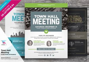 Meeting Flyer Template Free town Hall Meeting Flyer Bundle Flyer Templates