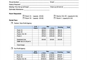 Meeting Room Contract Template Basic Agreement form