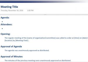 Meeting Summary Template Email the 12 Best Meeting Minutes Templates for Professionals