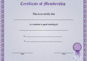 Membership Certificates Templates Membership Certificate Template 23 Free Word Pdf