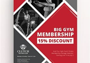 Membership Flyer Template Free Gym Promotion Flyer Template Download 1423 Flyers