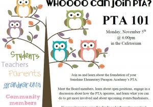 Membership Flyer Template Pta Meeting Flyer Nice Graphics and Very Welcoming Pto