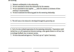 Mentor Contract Template 60 Examples Of Partnership Agreements Word Apple Pages