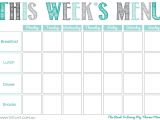Menu for the Week Template Printables the Road to Loving My thermo Mixer