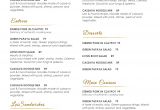 Menu Outline Template Design Templates Menu Templates Wedding Menu Food