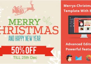 Merry Christmas Email Template Download Merrys Christmas Email Template with Editor by Emailmad