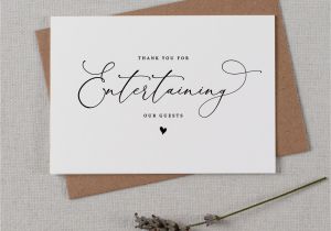 Message for Thank You Card Wedding Thank You for Entertaining Our Guests Wedding Card for Dj Dj Wedding Card Wedding Thank You Cards Wedding Dj Thank You Card K12