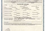 Mexican Death Certificate Template Death Certificate Acta America