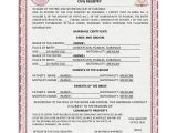 Mexican Marriage Certificate Translation Template Pdf 16 Sample Marriage Certificates Sample Templates