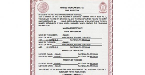 Mexican Marriage Certificate Translation Template Pdf Certificate Template 45 Free Printable Word Excel Pdf