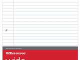 Miami Dade Easy Card Prices Office Depot Brand Ruled Filler Paper 11 X 8 12 3 Hole