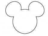 Mickey Mouse Head Shape Template Mickey Minnie Banner Mommy for Kids