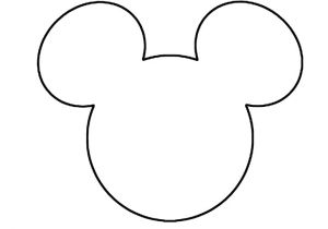 Mickey Mouse Head Shape Template Mickey Minnie Banner Mommy for Kids