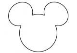 Mickey Mouse Head Shape Template Mickey Mouse Ears Head Outline Christmas Pinterest