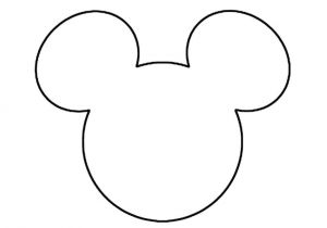 Mickey Mouse Head Shape Template Mickey Mouse Ears Head Outline Christmas Pinterest