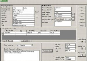 Microsoft Access Quotation Template Access Invoice Template Free Invoice Example