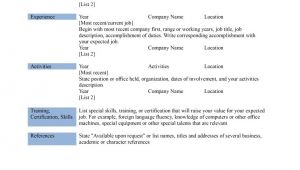 Microsoft Basic Resume Template Basic Resume Template