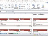 Microsoft Excel Budget Template 2013 event Budget Template Excel 2010 Budget Template Free