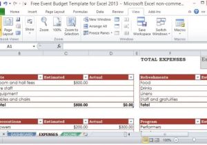 Microsoft Excel Budget Template 2013 event Budget Template Excel 2010 Budget Template Free