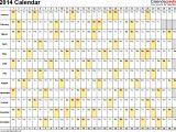 Microsoft Excel Calendar Templates 2014 7 Monthly Calendar Excel Template 2014 Exceltemplates