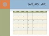 Microsoft Office 2010 Calendar Template Powerpoint Calendar Template Calendar 2010 Ms Office