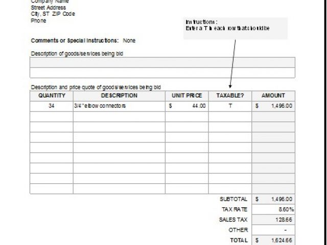 Microsoft Office Bid Proposal Templates Bid Proposal Template For Ms Excel Proposal Templates 7443