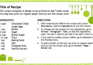 Microsoft Office Cookbook Template Useful Free Open Office Templates to Make You More Productive