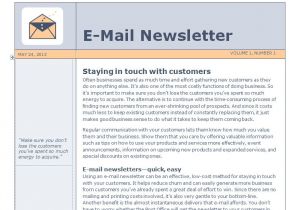 Microsoft Office Email Newsletter Templates Email Newsletter Template Outlook Email Newsletter Template
