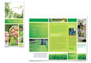Microsoft Office Publisher Templates for Brochures Lawn Mowing Service Brochure Template Word Publisher