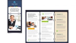 Microsoft Office Publisher Templates for Brochures Secretarial Services Tri Fold Brochure Template Word