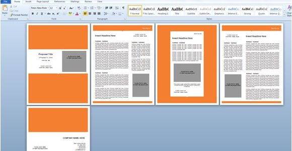 Microsoft Word 2013 Proposal Templates Modern Proposal Template for Microsoft Word