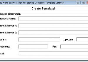 Microsoft Word Business Plan Template Download Ms Word Business Plan for Startup Company Template