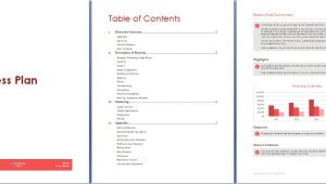 Microsoft Word Business Plan Template Existing Business Microsoft Word and Excel 10 Business Plan Templates
