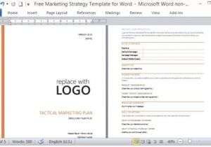 Microsoft Word Business Plan Template Free Download Marketing Plan Template Microsoft Word Free Marketing