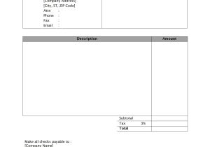 Micrsoft Word Templates Invoice Template Word 2010 Invoice Example