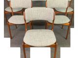 Mid Century Modern Card Table and Chairs Danish Mid Century Modern Teak Dining Chairs Model 49 by Erik Buck Set Of 6