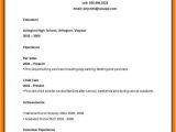 Middle School Student Resume 9 10 Sample Resume for Middle School Students