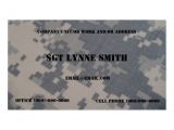 Military Business Cards Templates Military Business Cards 2500 Military Business Card