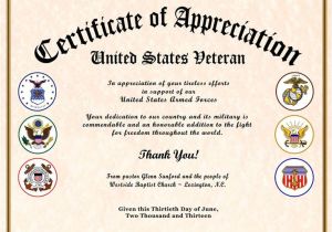 Military Flag Certificate Template Certificate Of Appreciation Veterans Gallery Certificate