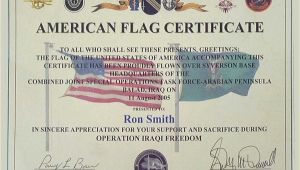 Military Flag Certificate Template Need Help Finding An Iraq Certificate topic
