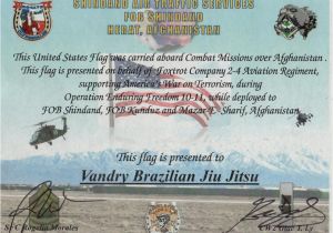 Military Flag Certificate Template William Vandry William Vandry Community
