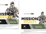 Military Flyer Template Military Marketing Materials for Recruiting events