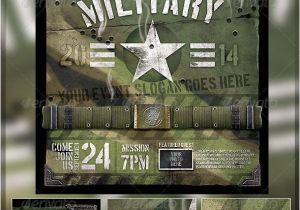 Military Flyer Template Vintage Military Armed forces Flyer Template Armed
