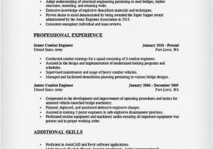 Military Resume Templates How to Write A Military to Civilian Resume Resume Genius
