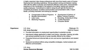 Military Resume Templates Military Resume Examples Best Template Collection