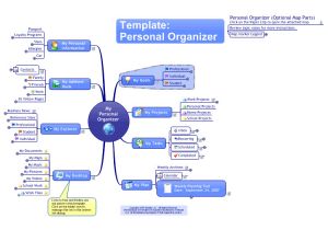 Mindjet Mindmanager Templates Mindmanager Personal organiser Template Mind Map Biggerplate